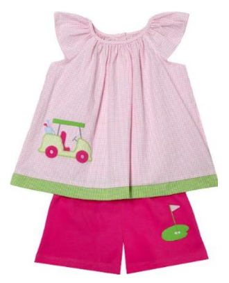 Zuccini Kids Golf Elaine Short Set