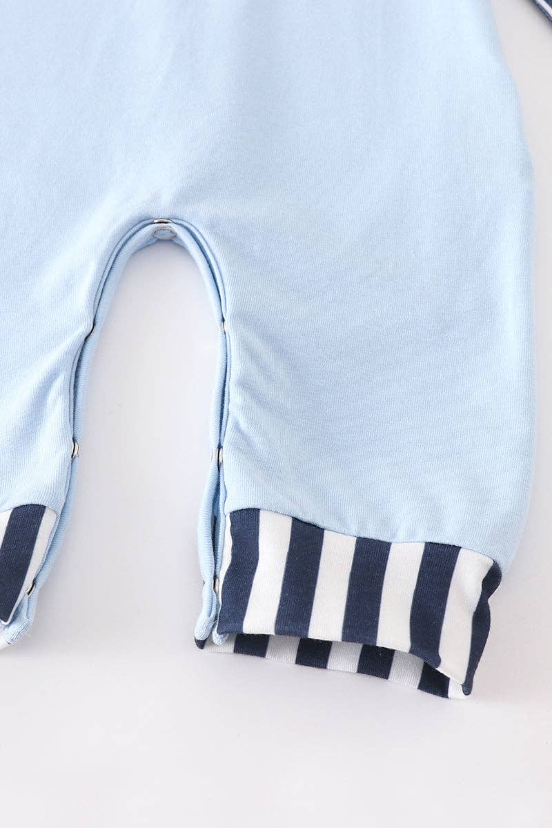 Blue Christmas Romper