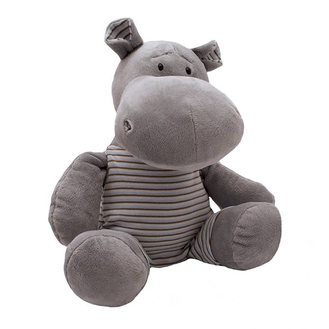 18" Hippo Boy Stuffed Animal