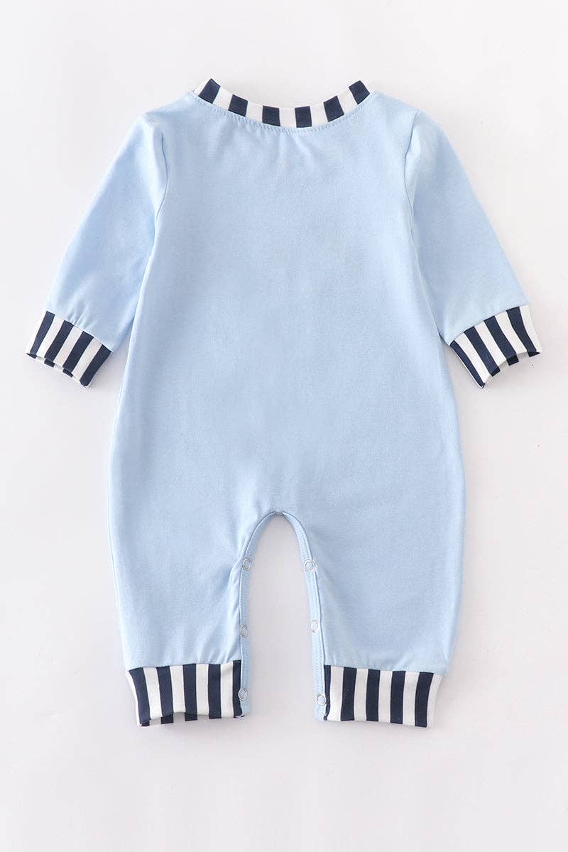 Blue Christmas Romper