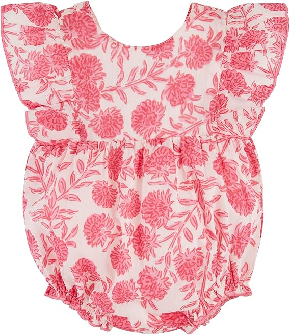 Mud Pie Ruffle Print Bubble