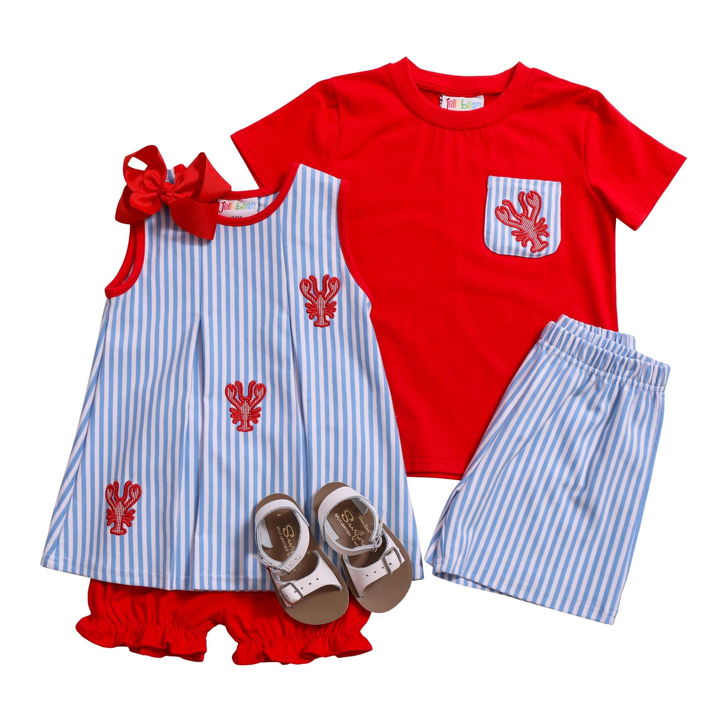 Crawfish Pleat Bloomer Set