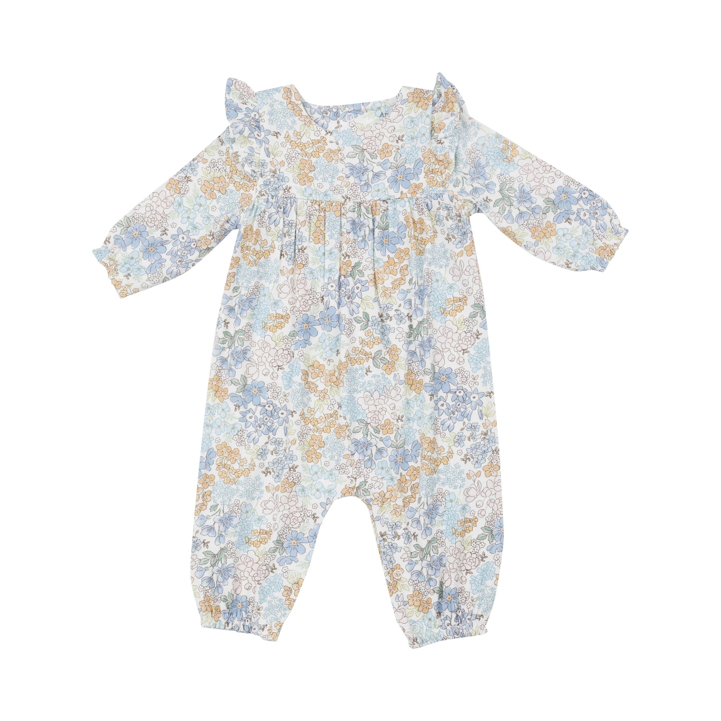 Edith's Floral- Ruffle Sleeve Romper