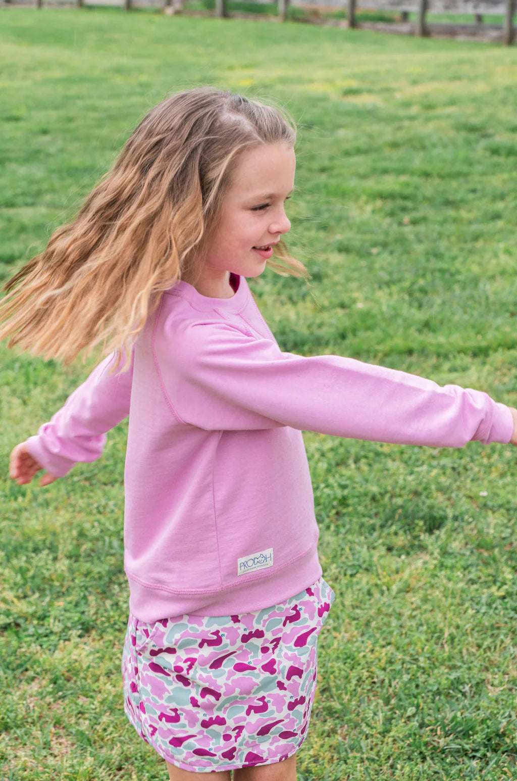 Prodoh Girl's Crew Control Sweatshirt- Orchid