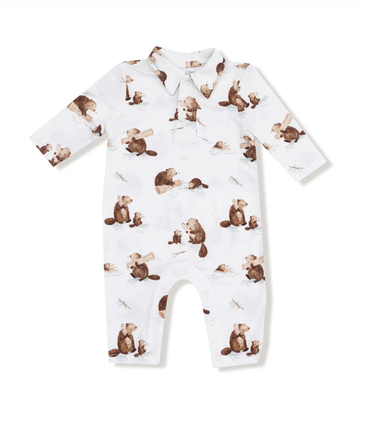 Angel Dear Baby Beavers
Polo Romper