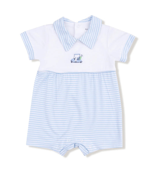 Angel Dear Baby Golf Carts - Blue
Polo Shortie with Contrast