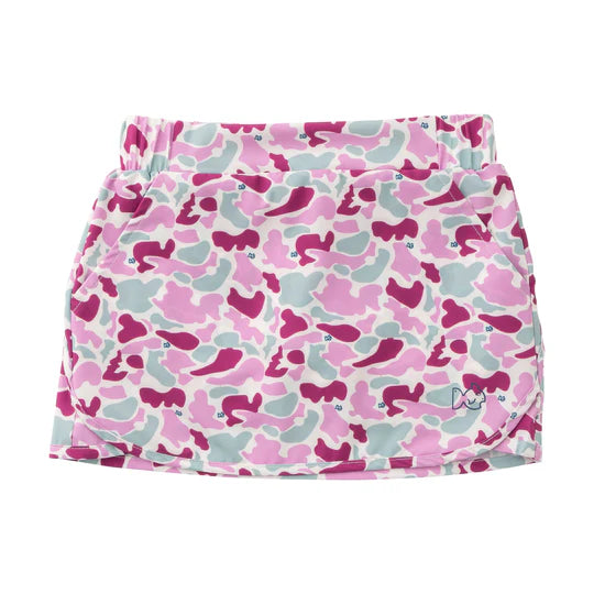 PRODOH GIRLS CAROLINA CATCH SKORT IN ORCHID PURPLE CAMO