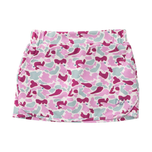 Prodoh GIRLS CAROLINA CATCH SKORT IN ORCHID PURPLE CAMO