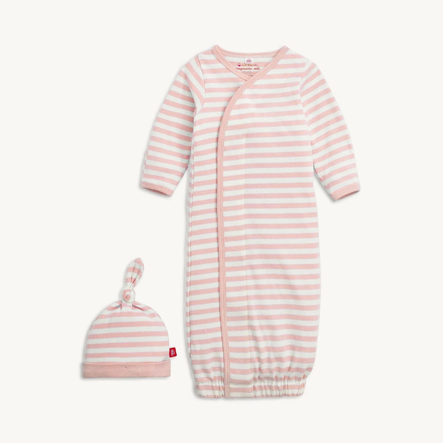 Magnetic Me Pink Striped Gown and Hat
