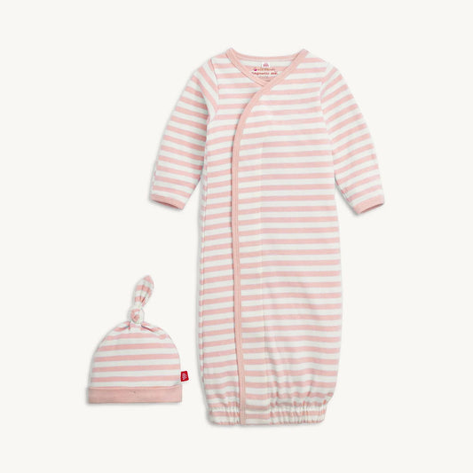Magnetic Me Pink Striped Gown and Hat