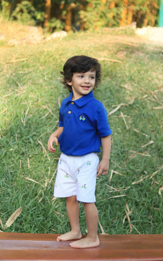 Zuccini Golf Ian Polo & Gold Leo Shorts