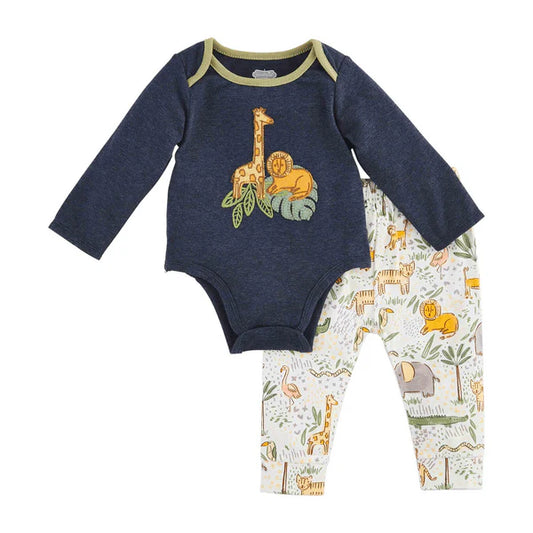 Safari Applique Crawler Set