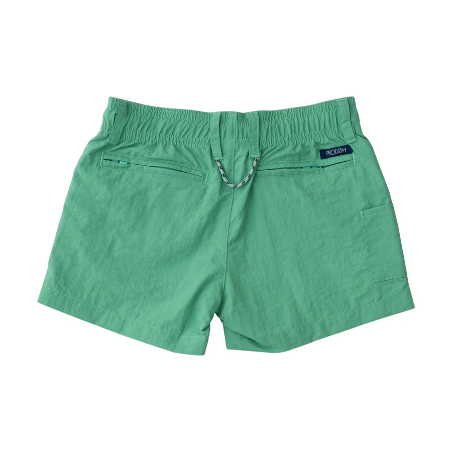 Prodoh Boy's Outrigger Performance Short in Green Spruce