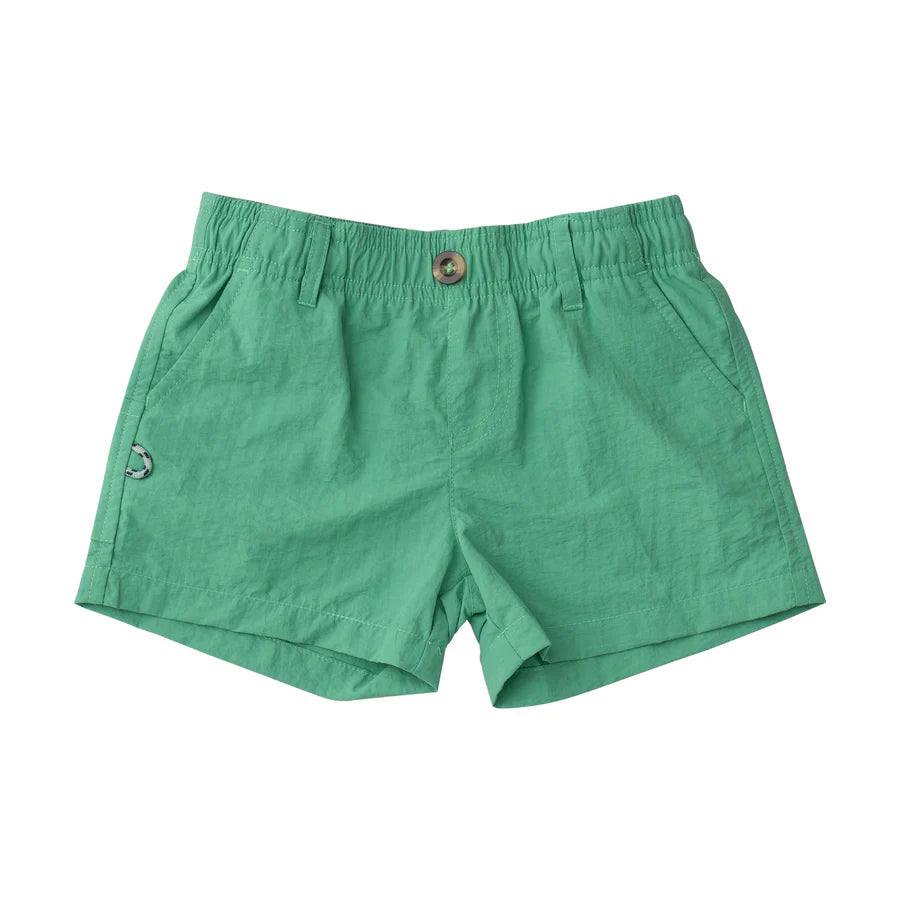 Prodoh Boy's Outrigger Performance Short in Green Spruce