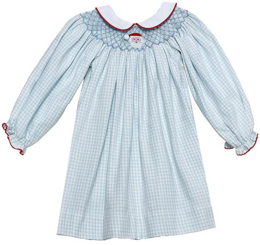 Santa Smocked Billie Bishop Dress