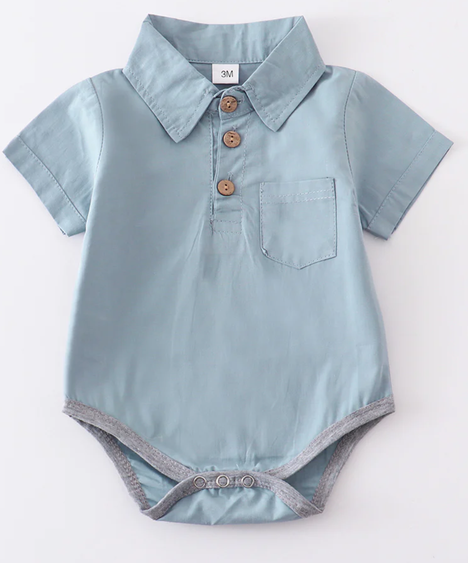 Baby Button Down Romper