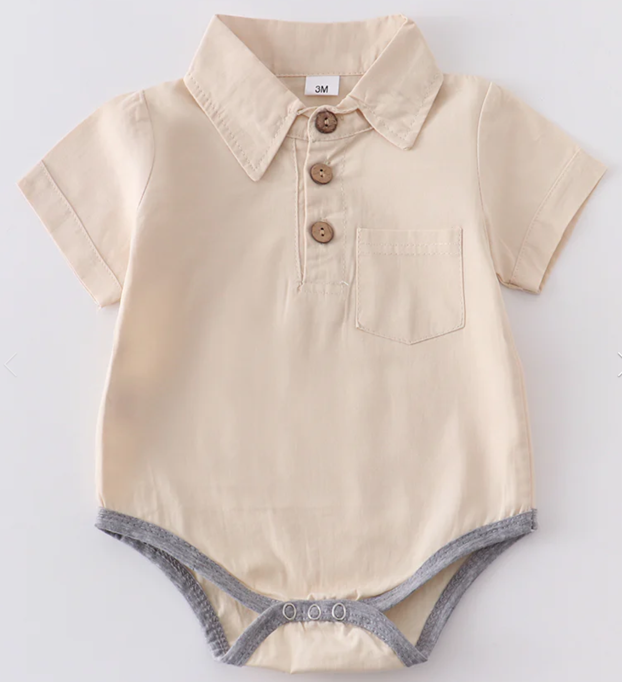 Baby Button Down Romper