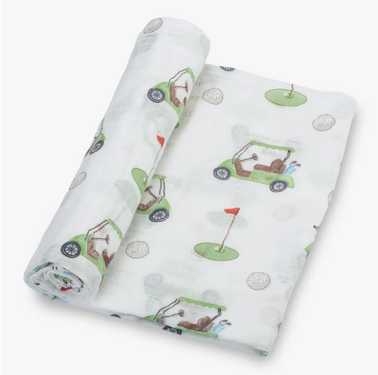 Golf A Round Baby Swaddle Blanket