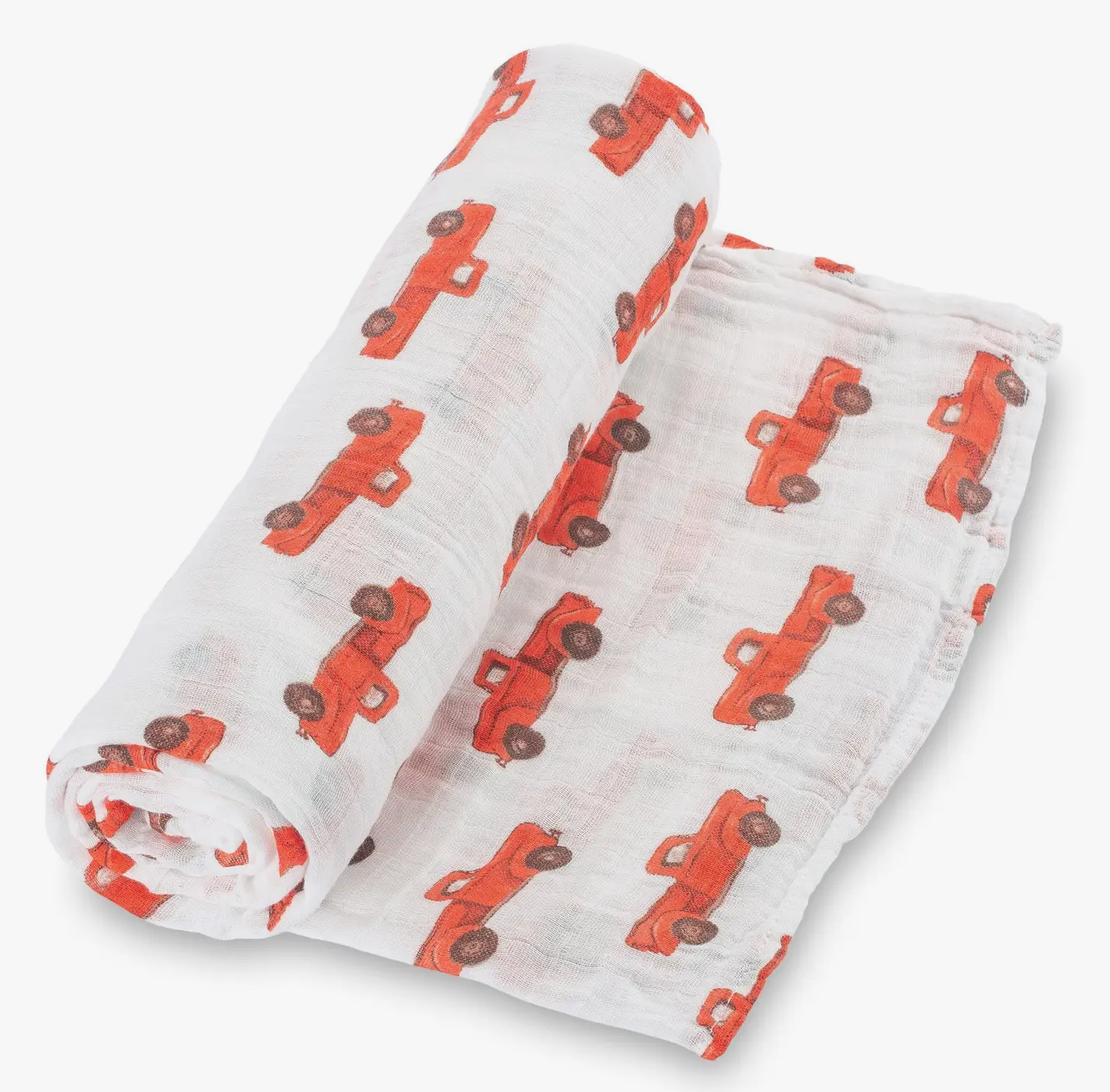 Truckin' On Baby Swaddle Blanket