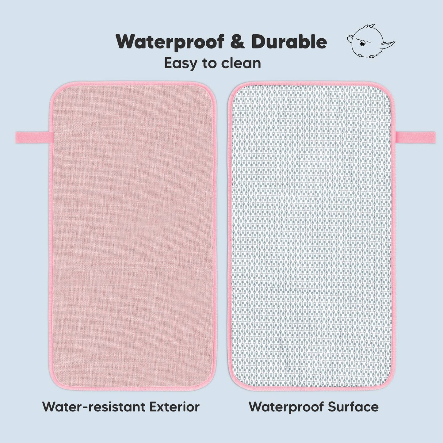 Swift Portable Changing Pad for Baby, Diaper Changing Mat: Sweet Pink