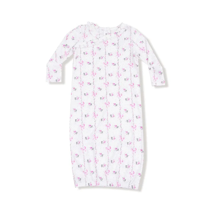 Angel Dear Dainty Buds And Bows Stripe - Kimono Gown
