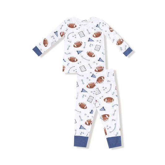 Angel Dear Touchdown Time - Navy - L/S Loungewear