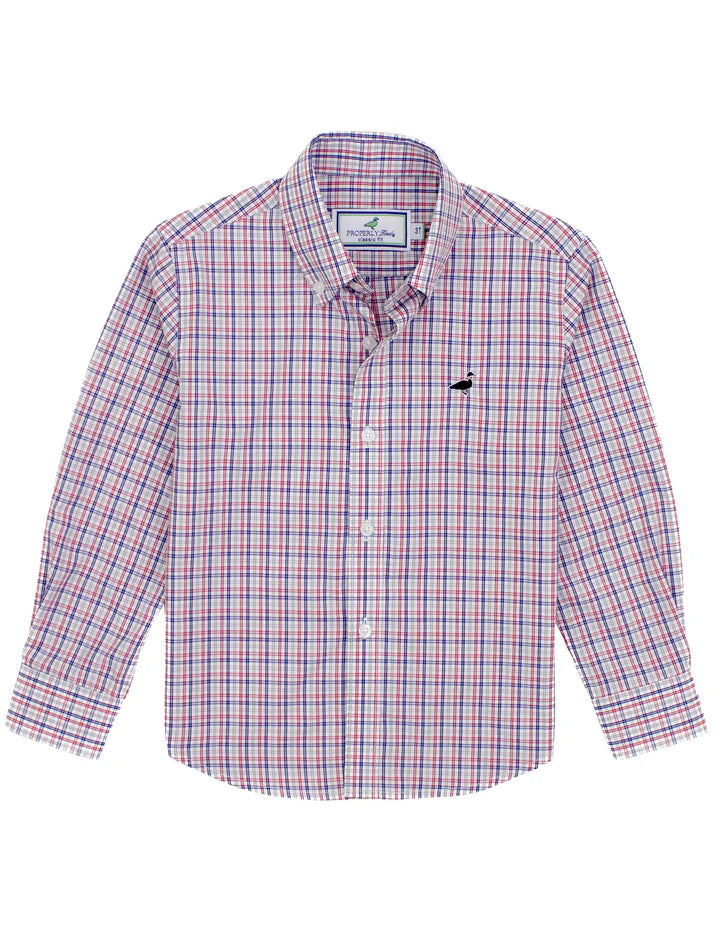 Properly Tied Boys Seasonal Sportshirt Foxtail