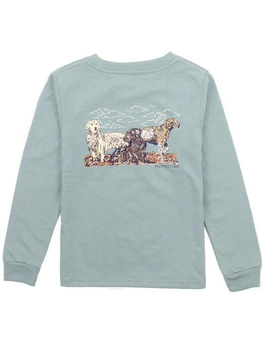 Properly Tied Boys Hunting Dogs LS Fog