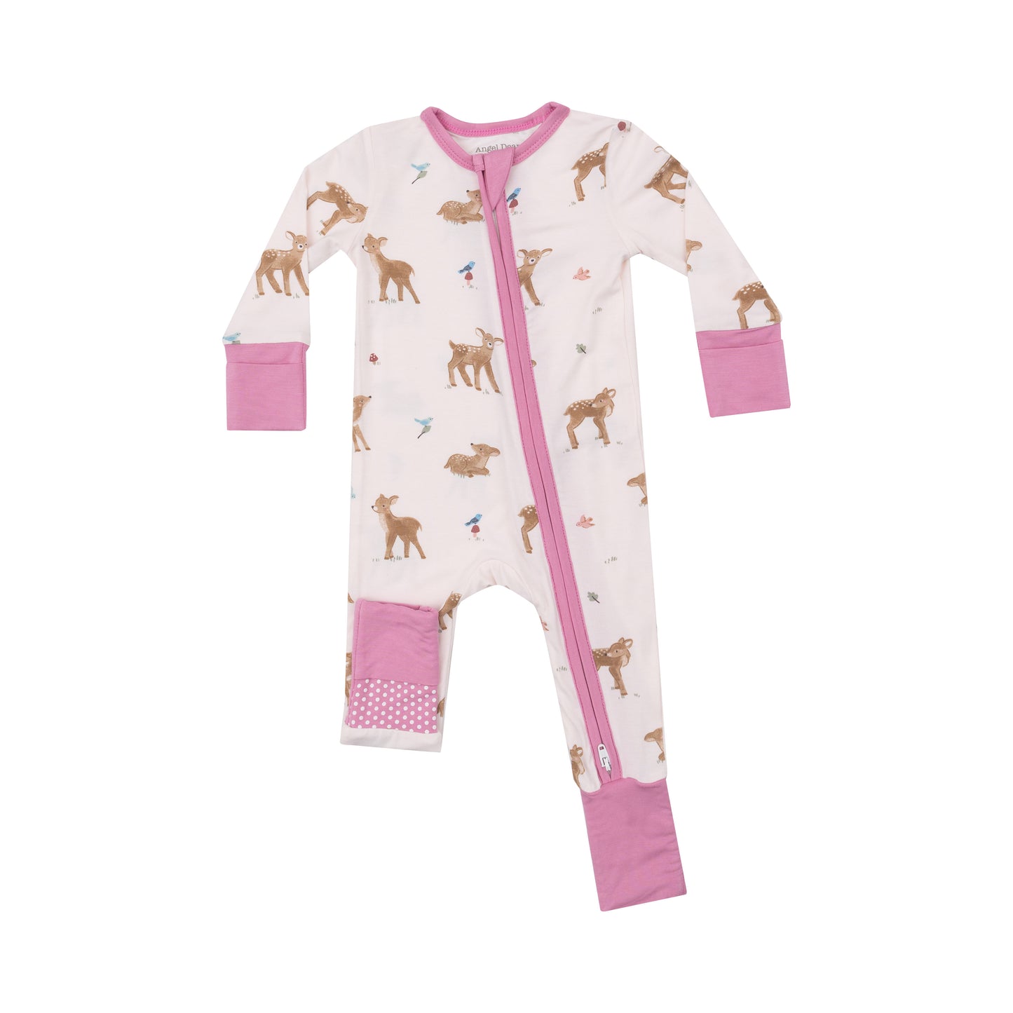 2 Way Zipper Romper- Soft Deer