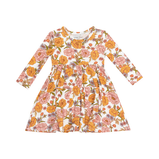 Long Sleeve Twirly Dress, Amber's Florals