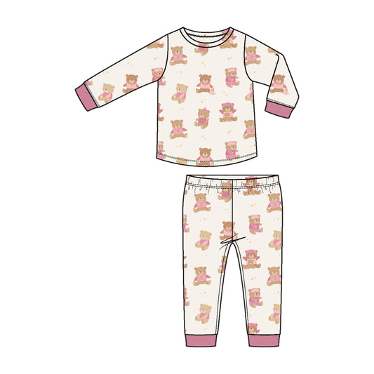 Long Sleeve Loungewear Set, Soft Deer