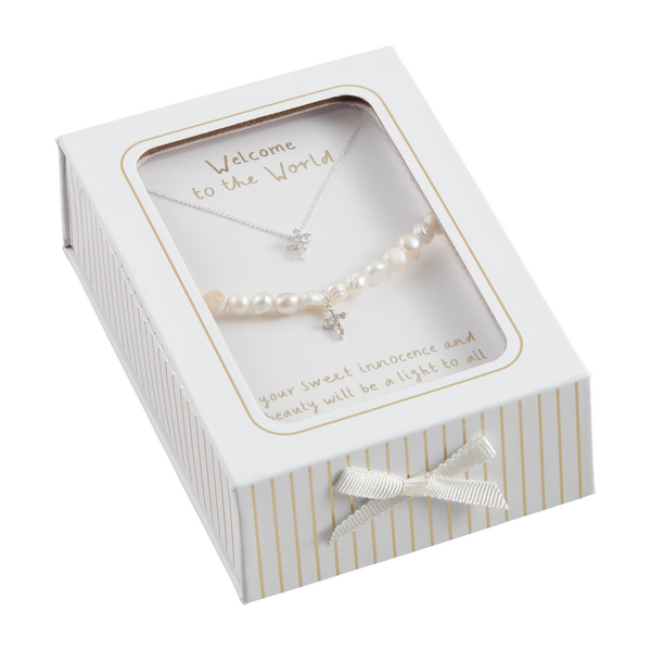 Mud Pie Cross Jewelry Set