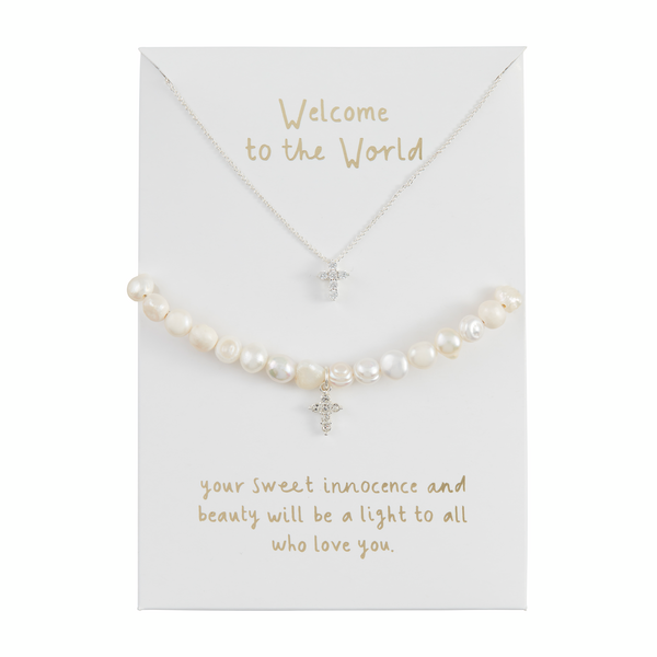 Mud Pie Cross Jewelry Set