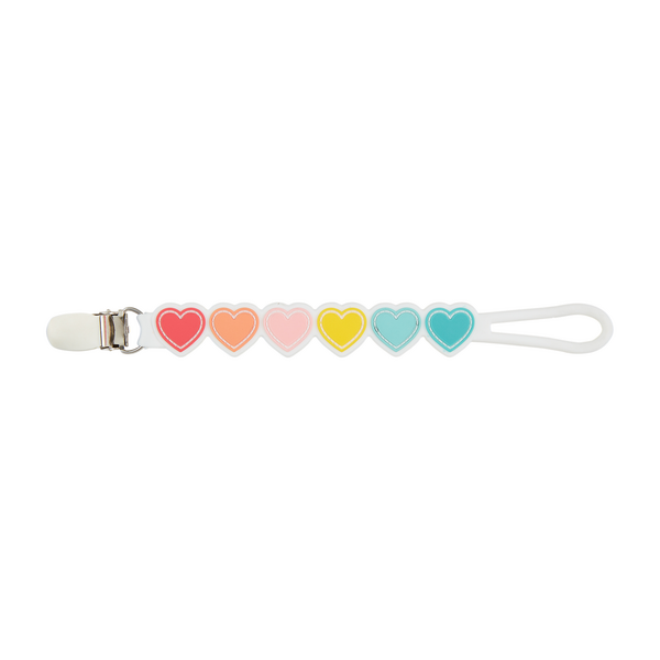 Mud Pie Heart Silicone Pacy Strap